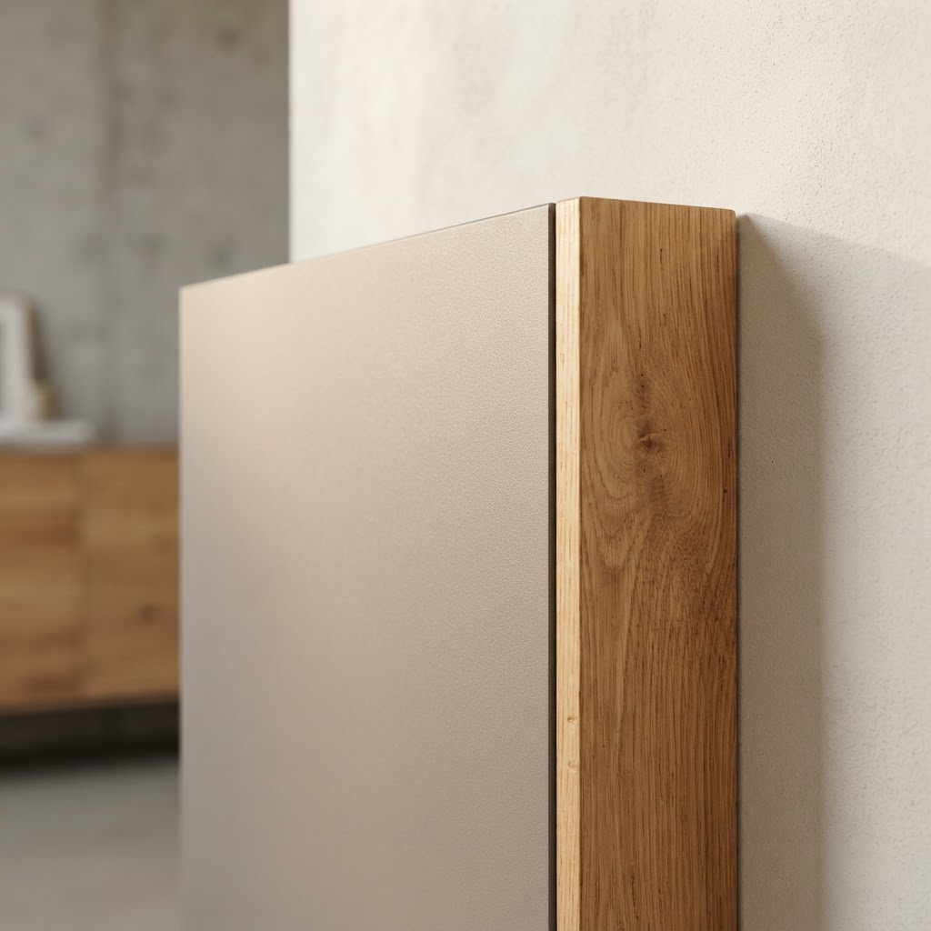 Kumiform Gölge finish — A warm neutral grey that recedes and quiets a room.